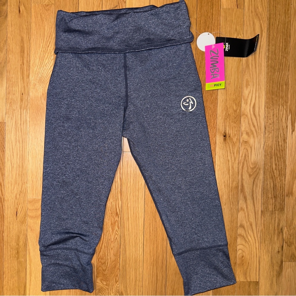 Zumba Fitness Let's Go Indigo So Bootyful Legging XS NWT